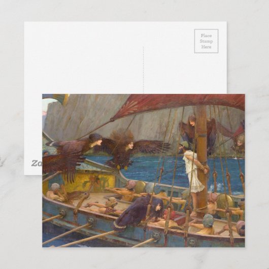 Ulysses en Sirens Briefkaart (Voorkant / Achterkant)