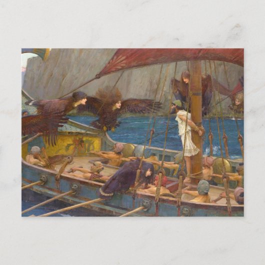 Ulysses en Sirens Briefkaart (Voorkant)
