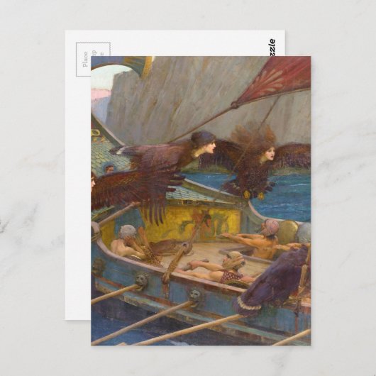 Ulysses en Sirens Briefkaart (Voorkant / Achterkant)