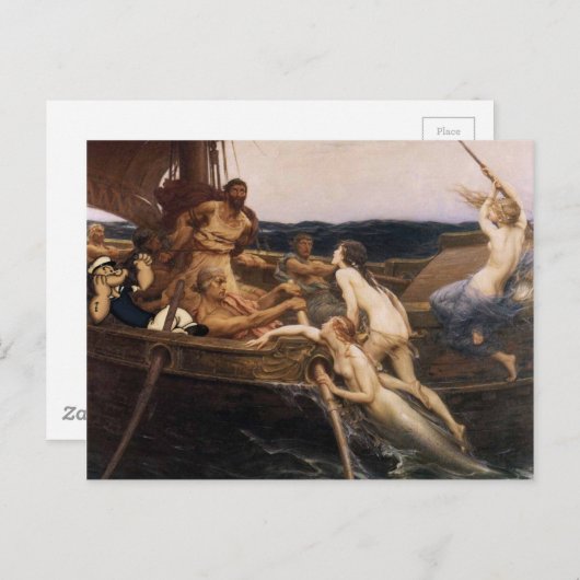 Ulysses en Sirens Briefkaart (Voorkant / Achterkant)
