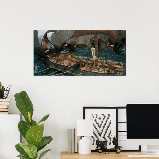 Ulysses en Sirens Poster (Thuiskantoor)