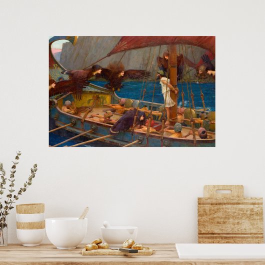 Ulysses en Sirens Poster (Keuken)