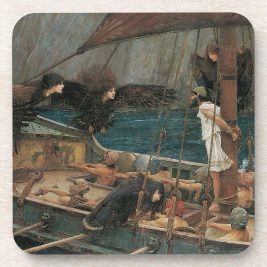 Ulysses en Sirens van John William Waterhouse Bier Onderzetter (Voorkant)