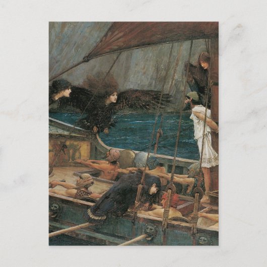 Ulysses en Sirens van John William Waterhouse Briefkaart (Voorkant)