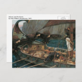 Ulysses en Sirens van John William Waterhouse Briefkaart (Voorkant / Achterkant)