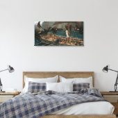 Ulysses en Sirens van John William Waterhouse Canvas Afdruk (Insitu (Slaapkamer))
