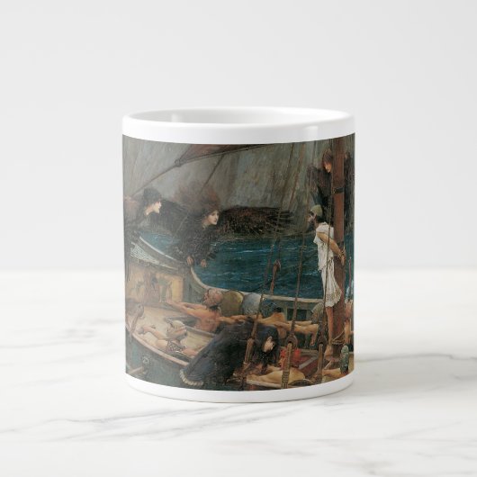 Ulysses en Sirens van John William Waterhouse Grote Koffiekop (Voorkant)