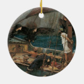 Ulysses en Sirens van John William Waterhouse Keramisch Ornament (Achterkant)