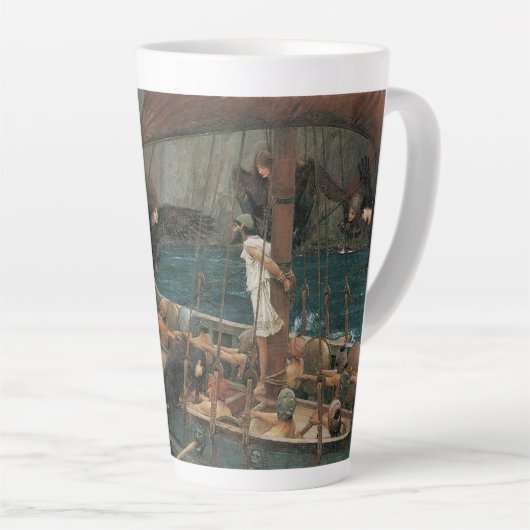 Ulysses en Sirens van John William Waterhouse Latte Mok (Rechterhoek)