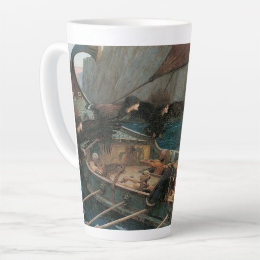 Ulysses en Sirens van John William Waterhouse Latte Mok (Linkerhoek)