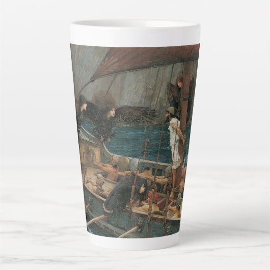 Ulysses en Sirens van John William Waterhouse Latte Mok (Voorkant)