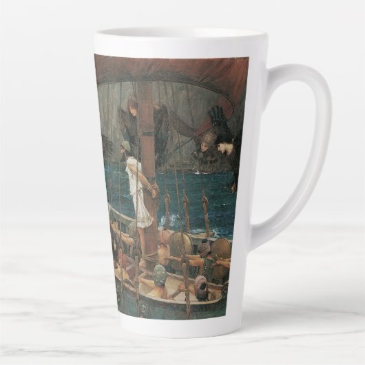 Ulysses en Sirens van John William Waterhouse Latte Mok (Rechts)