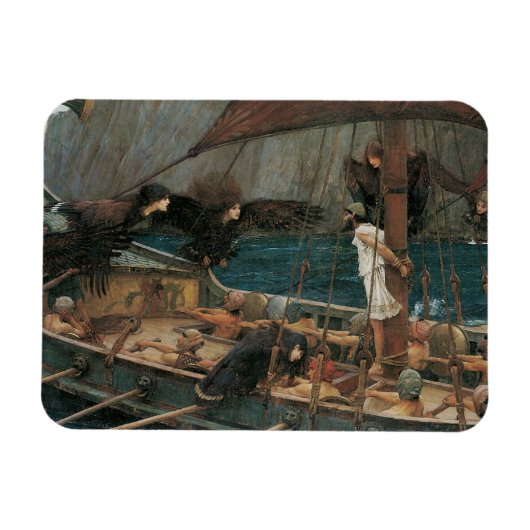 Ulysses en Sirens van John William Waterhouse Magneet (Horizontaal)