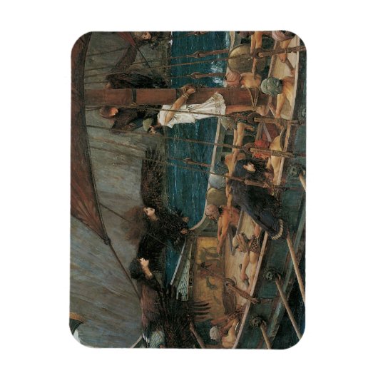 Ulysses en Sirens van John William Waterhouse Magneet (Verticaal)