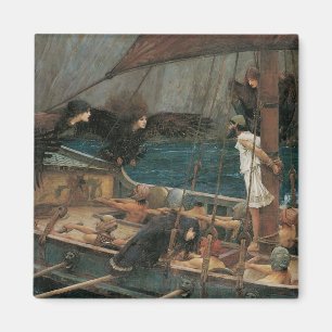 Ulysses en Sirens van John William Waterhouse Magneet