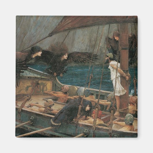 Ulysses en Sirens van John William Waterhouse Magneet (Voorkant)