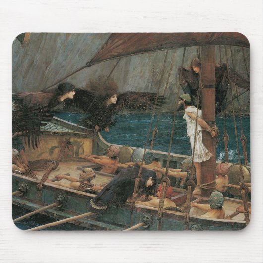 Ulysses en Sirens van John William Waterhouse Muismat (Voorkant)