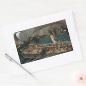 Ulysses en Sirens van John William Waterhouse Rechthoekige Sticker (Envelop)