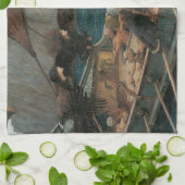 Ulysses en Sirens van John William Waterhouse Theedoek (Gevouwen)