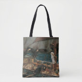 Ulysses en Sirens van John William Waterhouse Tote Bag (Voorkant)