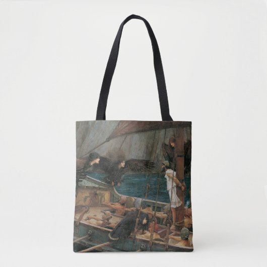 Ulysses en Sirens van John William Waterhouse Tote Bag (Voorkant)