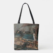 Ulysses en Sirens van John William Waterhouse Tote Bag (Achterkant)