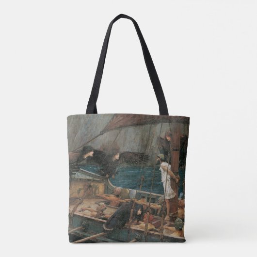 Ulysses en Sirens van John William Waterhouse Tote Bag (Achterkant)