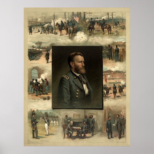 Ulysses Grant, 1885 Poster (Voorkant)