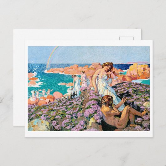 Ulysses met Calypso, Maurice Denis Briefkaart (Voorkant / Achterkant)