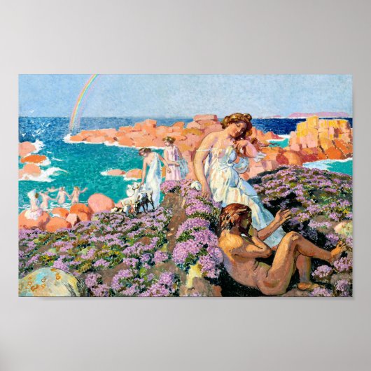 Ulysses met Calypso, Maurice Denis Poster (Voorkant)