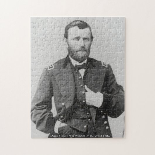 Ulysses S. Grant 18e president van Amerika. Legpuzzel (Verticaal)