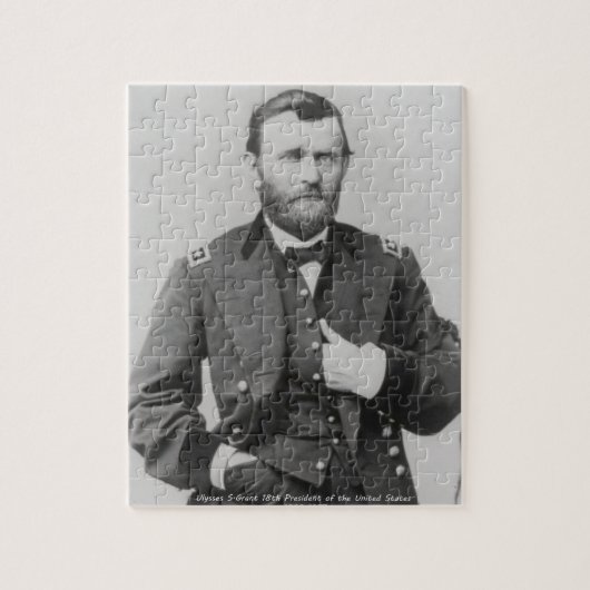 Ulysses S. Grant 18th President of America. Legpuzzel (Verticaal)