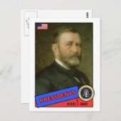 Ulysses S. Grant Baseball-kaart Briefkaart (Voorkant / Achterkant)