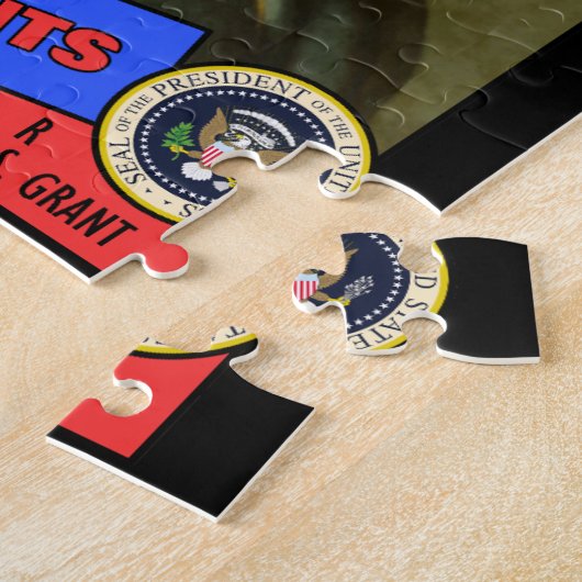 Ulysses S. Grant Baseball Kaart Legpuzzel (Zijkant)