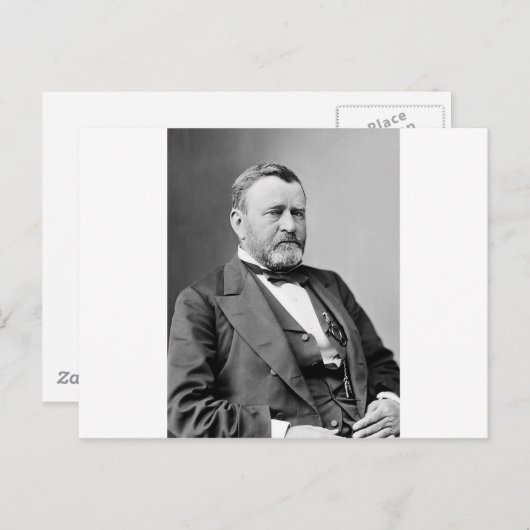 Ulysses S Grant Briefkaart (Voorkant / Achterkant)