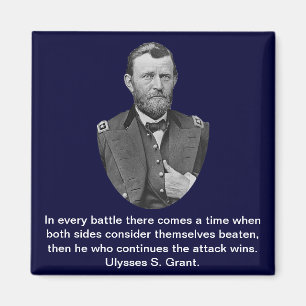 Ulysses S. Grant citeert. Magneet