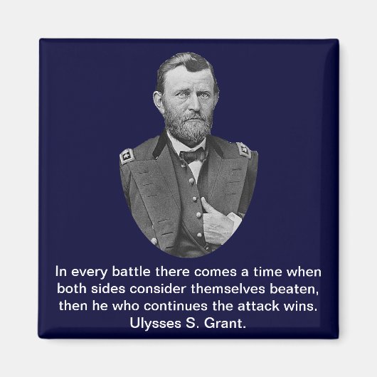 Ulysses S. Grant citeert. Magneet (Voorkant)