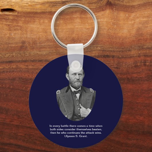 Ulysses S. Grant citeert. Sleutelhanger (Voorkant)