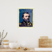 Ulysses S. Grant Civil War 150 Art Poster (Keuken)