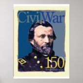 Ulysses S. Grant Civil War 150 Jubileum Poster (Voorkant)