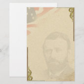 Ulysses S. Grant Civil War Personal Stationery Briefpapier (Voorkant / Achterkant)