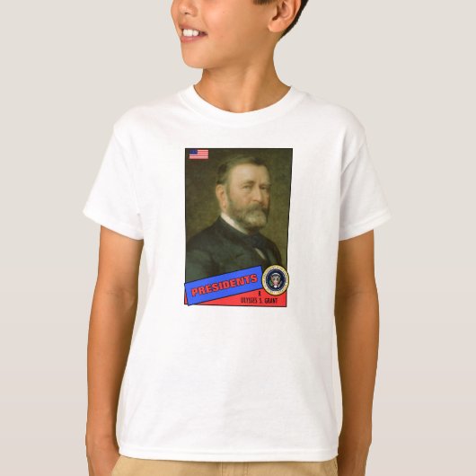 Ulysses S. Grant-honkbalkaart T-shirt (Voorkant)