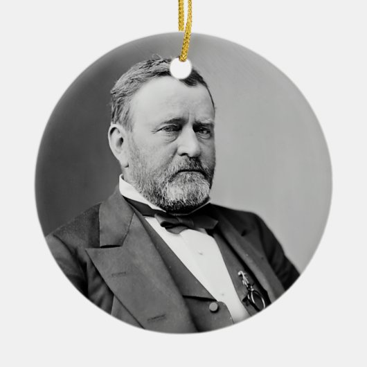 Ulysses S. Grant Keramisch Ornament (Voorkant)