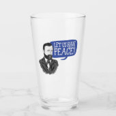 Ulysses S. Grant "Laten we vrede hebben!" glas (Voorkant)