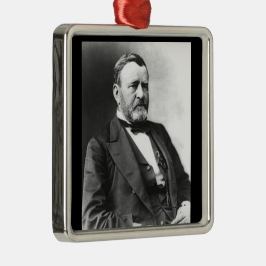 Ulysses S Grant Metalen Ornament (Rechts)