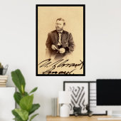 Ulysses S. Grant Ondertekend Kaart 1862 Poster (Thuiskantoor)