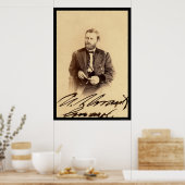 Ulysses S. Grant Ondertekend Kaart 1862 Poster (Keuken)