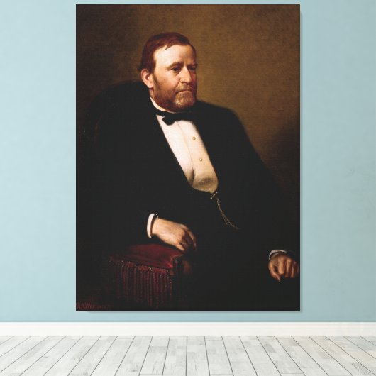 ULYSSES S. GRANT Portret van Henry Ulke Print (Insitu (Houten vloer))