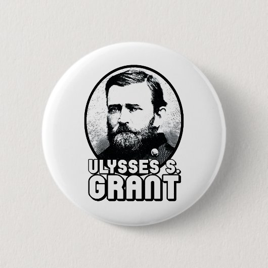 Ulysses S. Grant Ronde Button 5,7 Cm (Voorkant)