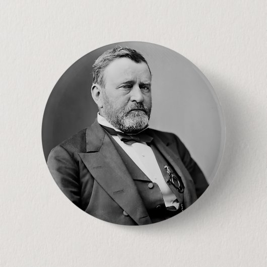 Ulysses S. Grant Ronde Button 5,7 Cm (Voorkant)